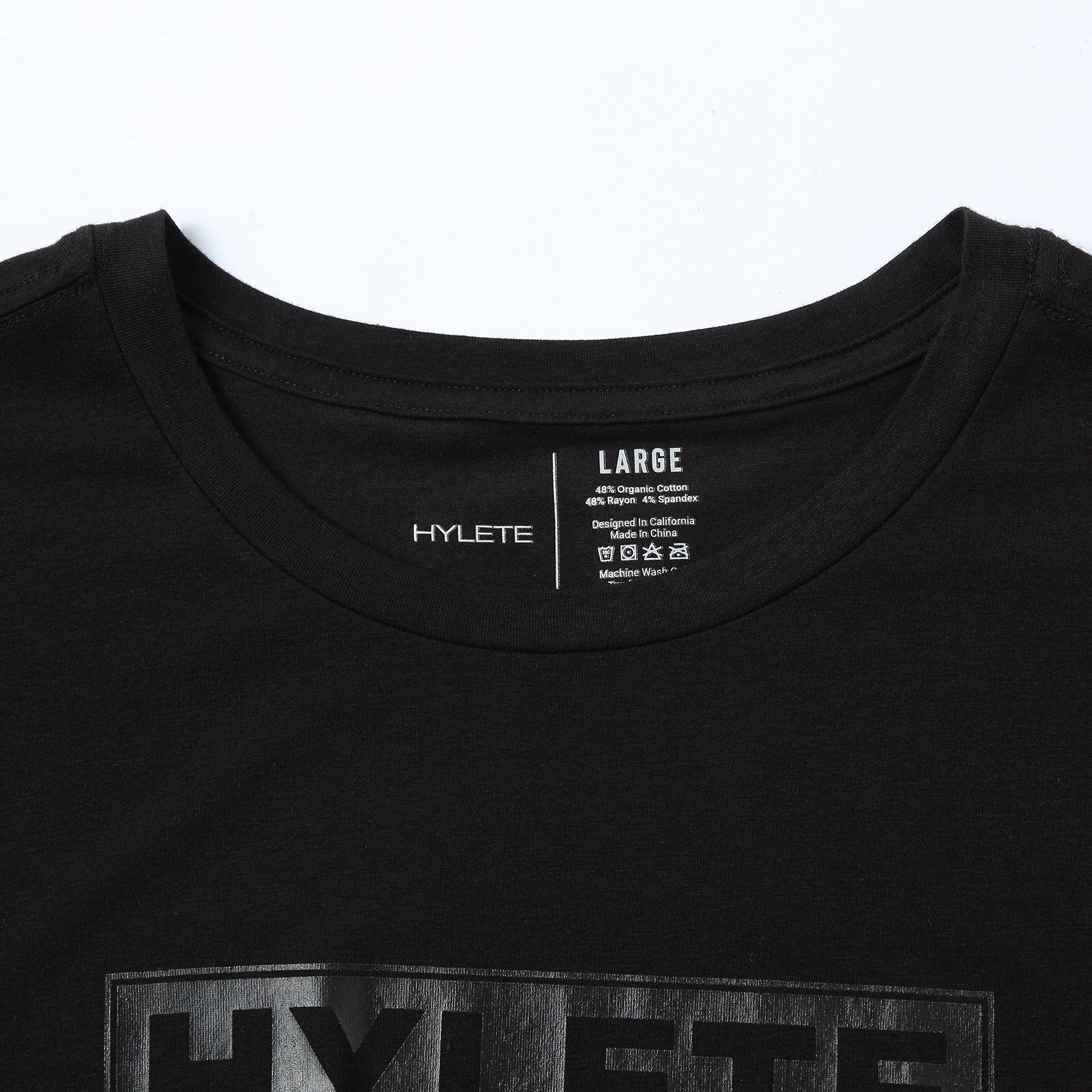 Block Logo HY-Blend Crew Tee Black